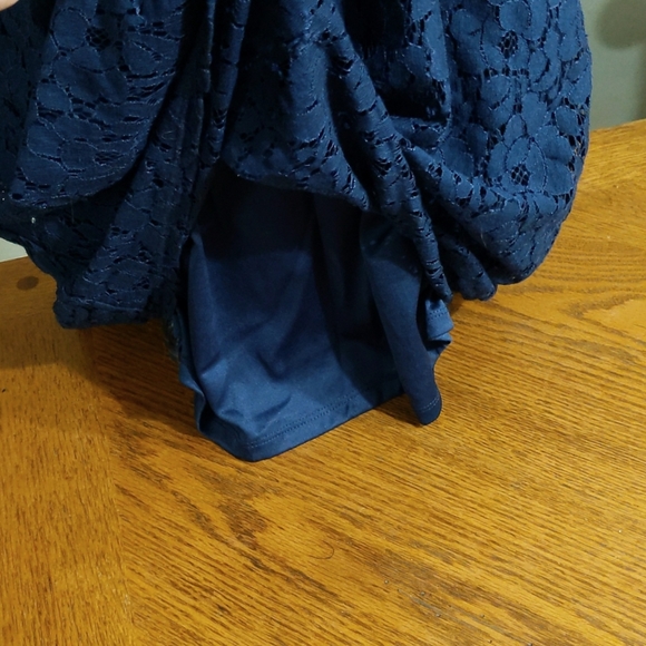 Final price - Lace navy blue dress - Picture 3 of 9